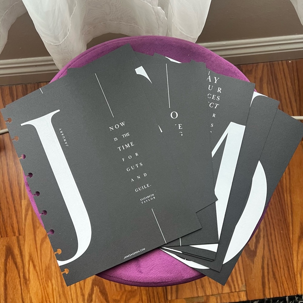 🤩⭐️NEW⭐️ Jane’s Agenda 12 month Planner Dividers